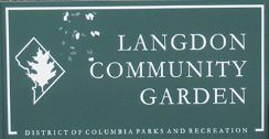 Langdon Community Garden sign